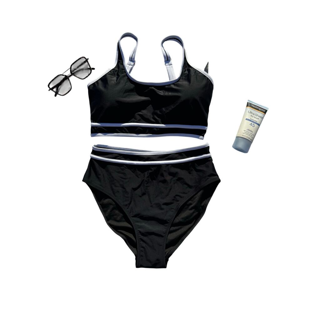NWT, BMJL, Women, Bikini Set, Black and White, Sz M